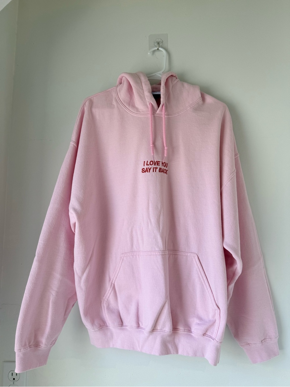Lonely Ghost Size XL Pullover hoodie- I LOVE YOU SAY IT BACK